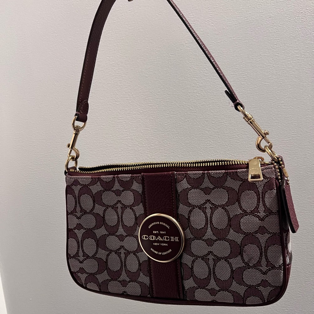 COACH Lonnie Baguette In Signature Jacquard